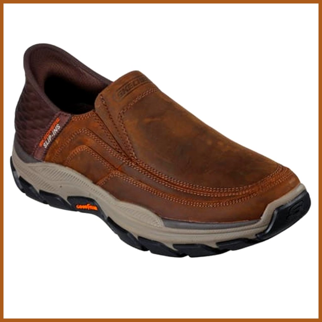 Genuine Leather Moc Toe Slip-On Shoes With Memory Foam Insole